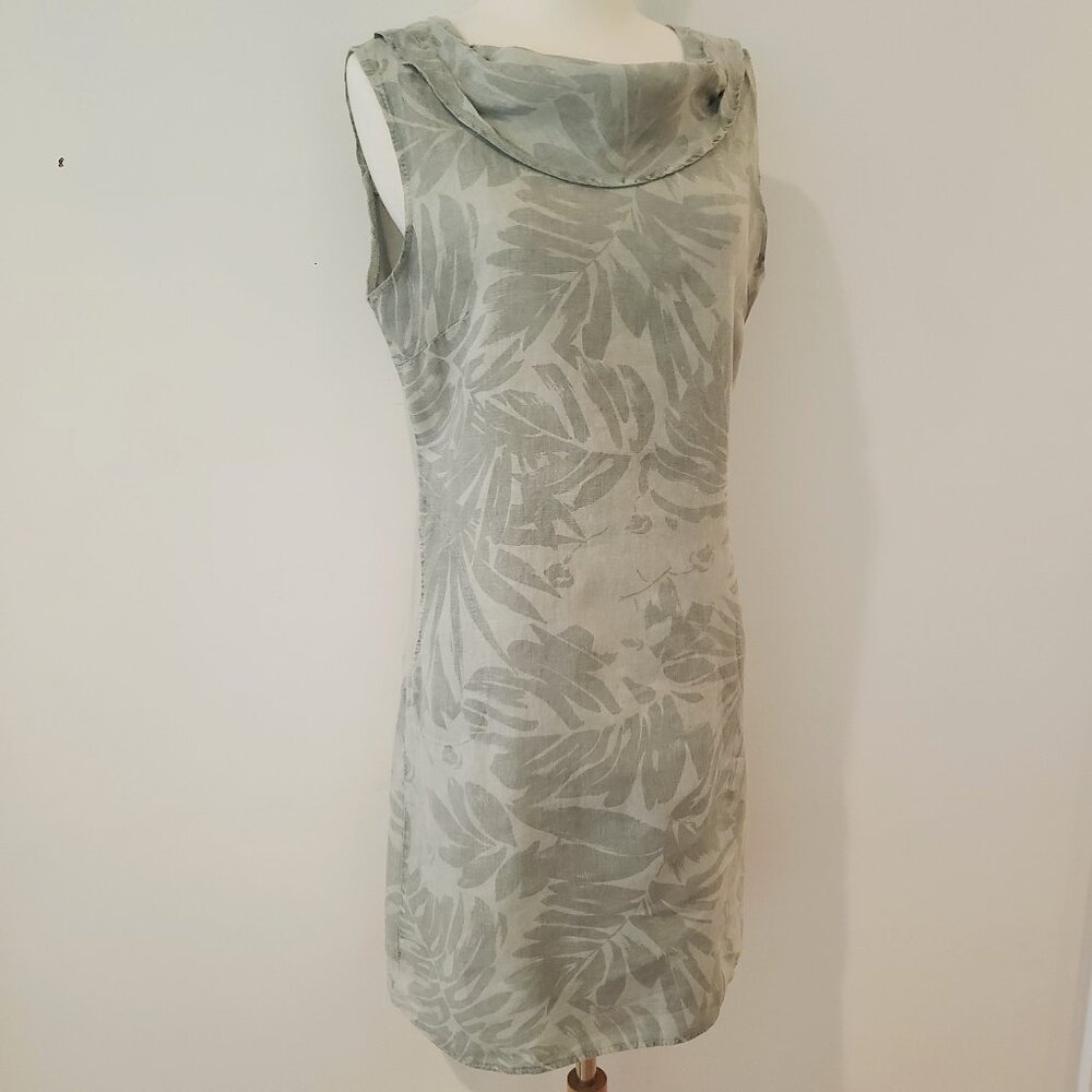 Lina Tomei Green Linen Dress